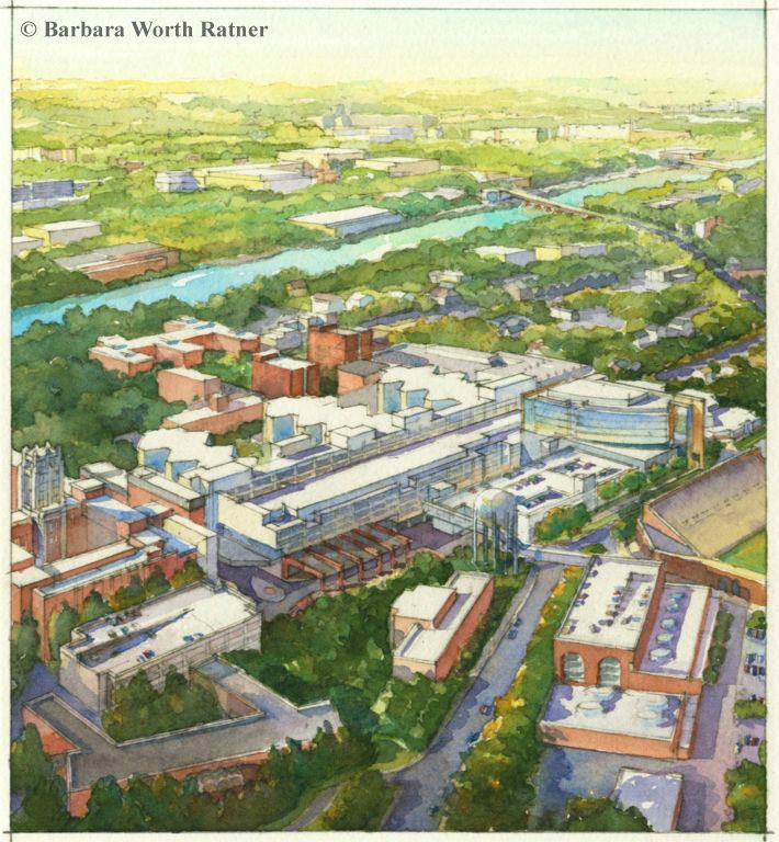 U of Iowa Children's Hospital Aerial View